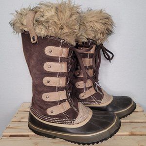 Sorel Joan of Arctic Winter Boots Brown Leather